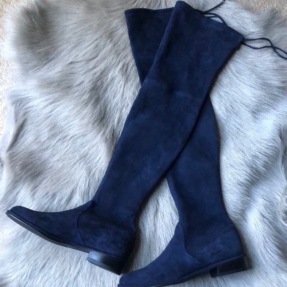 navy stuart weitzman boots